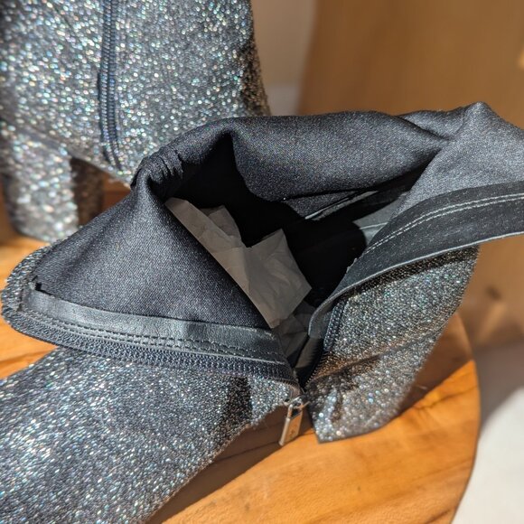 Kenneth Cole reaction block heel sparkle boot size 8.5 - Picture 3 of 7